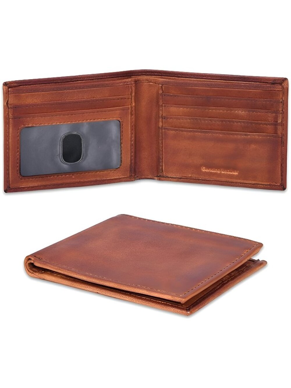 Slim Leather Wallet for Men - RFID Blocking Bifold Thin Wallets Credit Card
